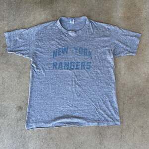 80s/90s Russell New York Rangers single stitch tshirt Size L